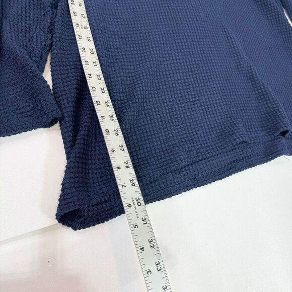 Incerun Sweater Mens 2XL Knitted Navy Blue Casual loose Pullover Jumper Tops New - Picture 4 of 9